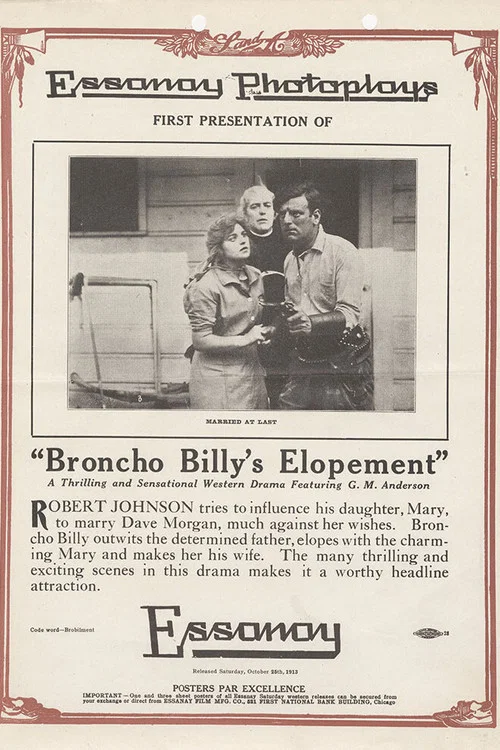 Broncho Billy's Elopement постер