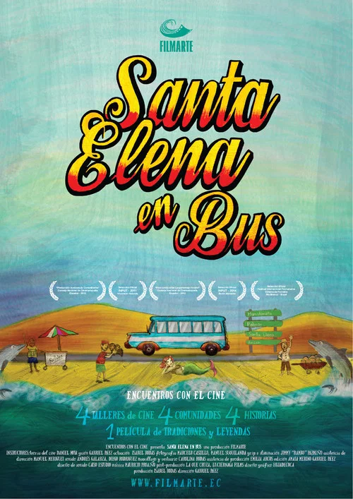 Santa Elena en bus постер