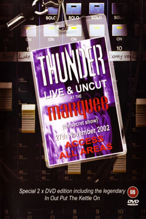 Thunder - Live And Uncut At The Marquee постер