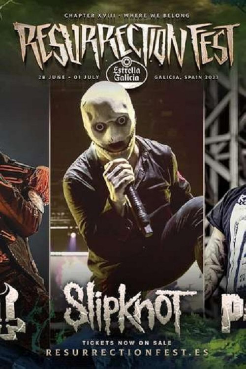 Slipknot - Live at Resurrection Fest EG 2023 постер