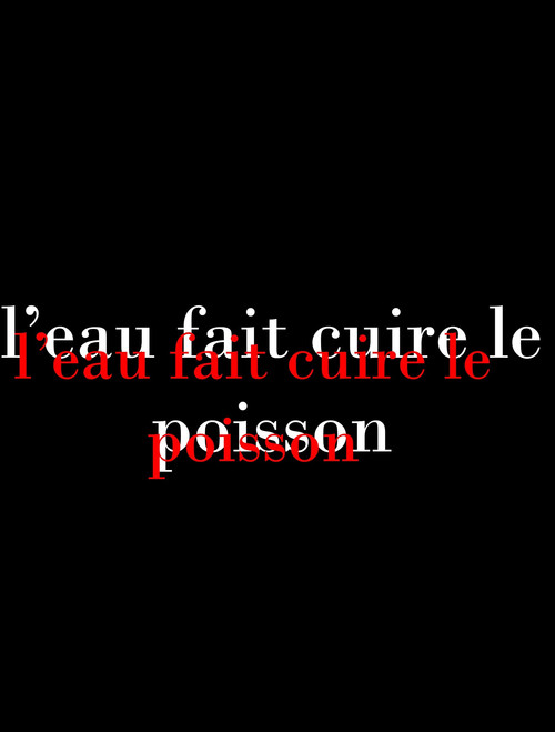 L'eau fait cuire le poisson постер