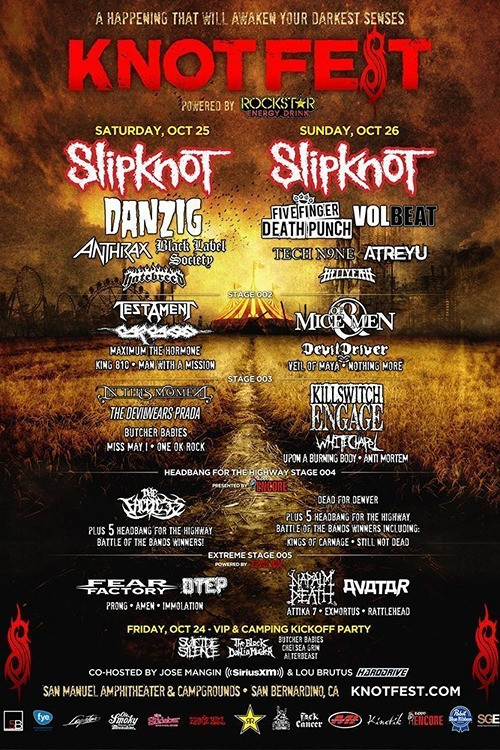 Slipknot - Live at KnotFest 2014 (Day 1) постер
