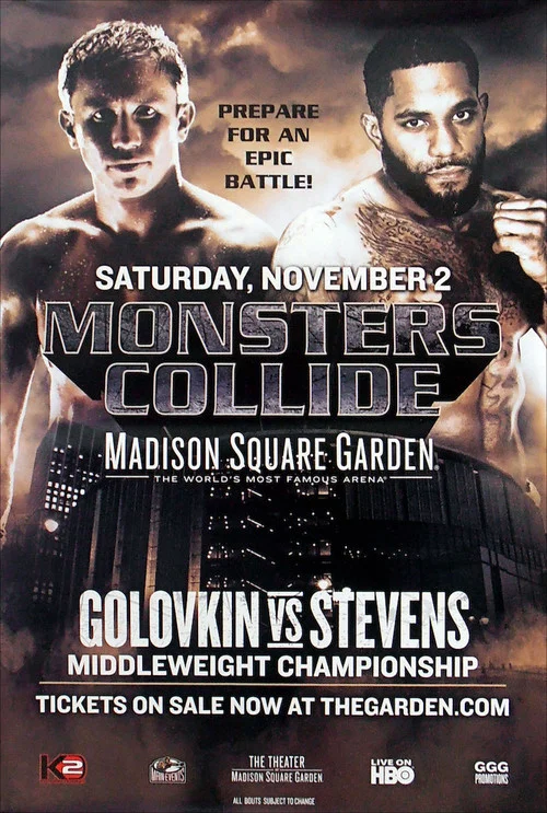 Gennady Golovkin vs. Curtis Stevens постер