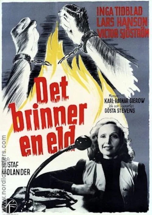 Det brinner en eld постер