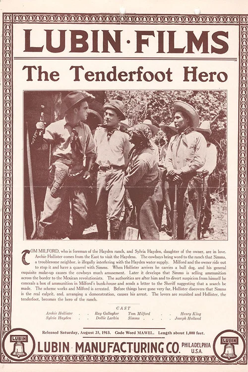 The Tenderfoot Hero постер