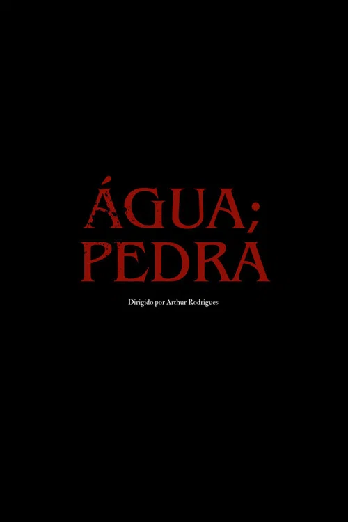 água; pedra постер