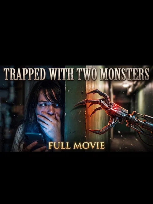 Trapped With Two Monsters постер