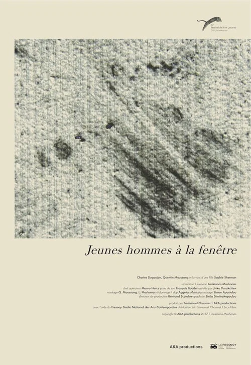 Jeunes hommes à la fenêtre постер
