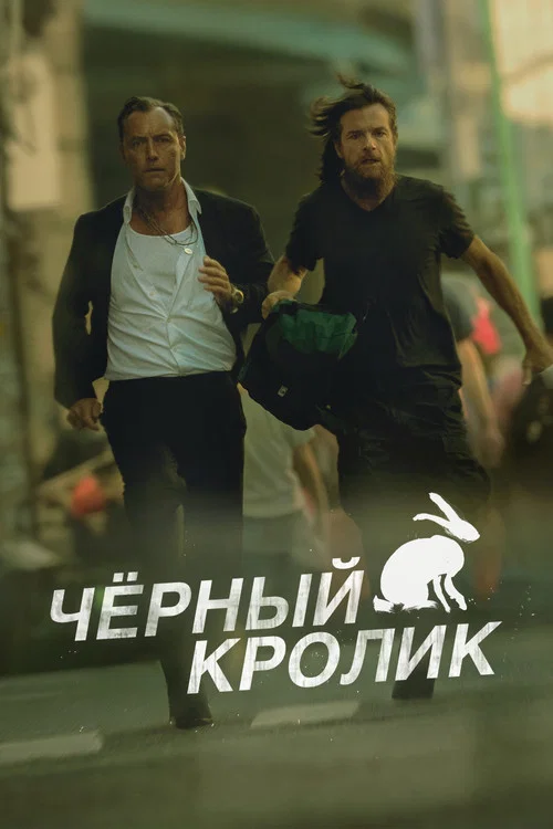 Черный кролик постер