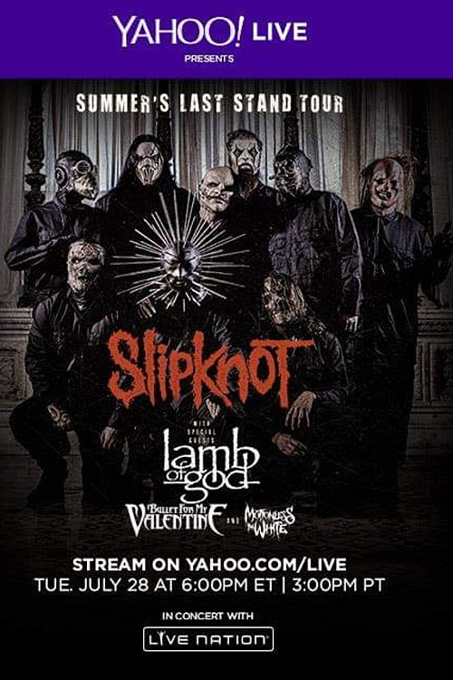 Slipknot - Live at DTE Energy Music Theatre 2015 постер