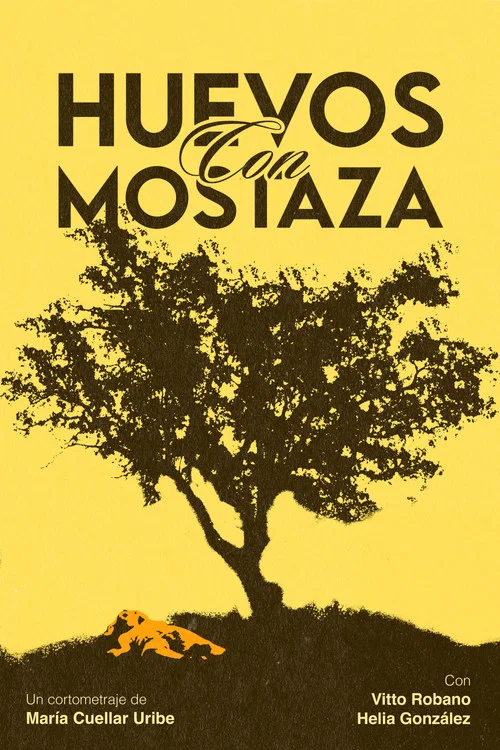 Huevos con mostaza постер