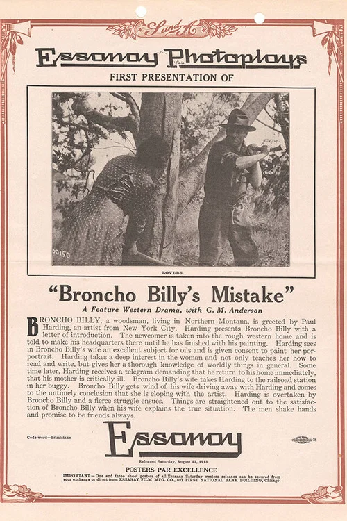 Broncho Billy's Mistake постер