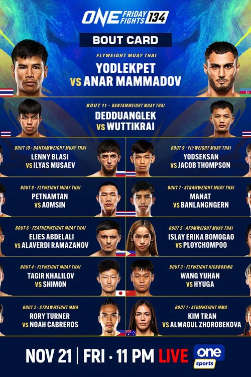 ONE Friday Fights 134: Yodlekpet vs. Mammadov постер