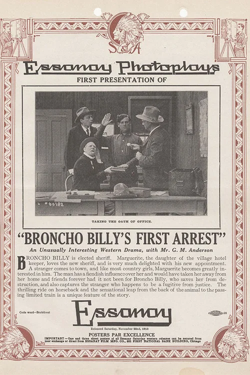 Broncho Billy's First Arrest постер