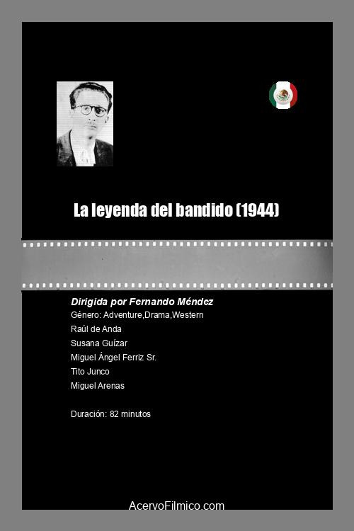 La leyenda del bandido постер