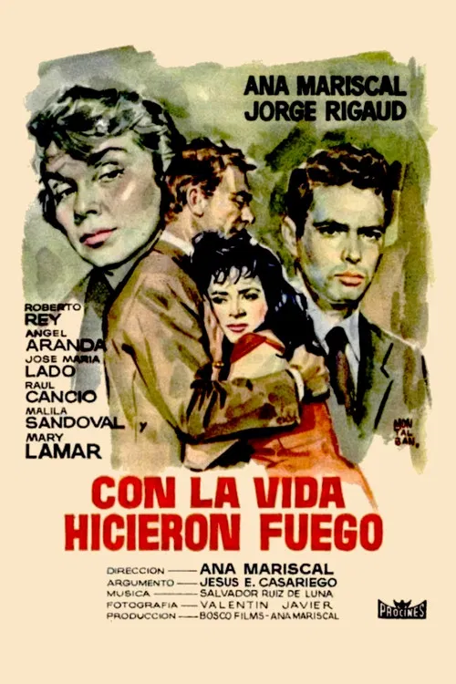 Con la vida hicieron fuego постер