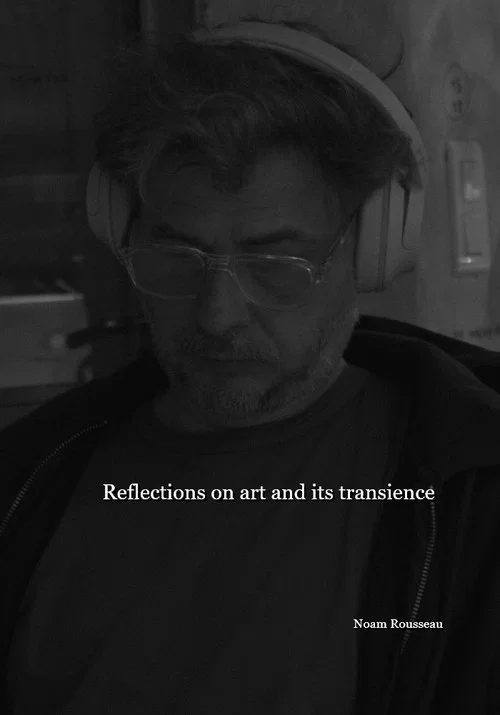 Réflexion philosophique sur l'art et sa finitude постер