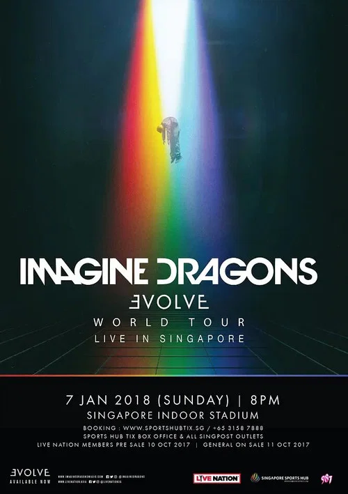 Imagine Dragons Evolve 2018 Live постер
