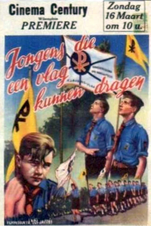 Jongens die een vlag kunnen dragen постер