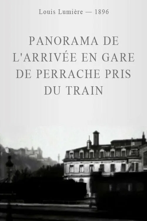 Panorama de l'arrivée en gare de Perrache pris du train постер