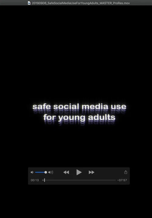 Safe Social Media Use for Young Adults постер
