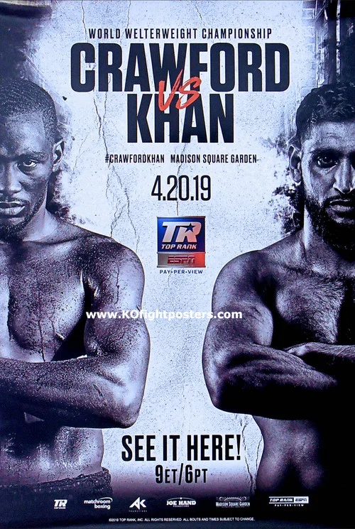 Terence Crawford vs. Amir Khan постер