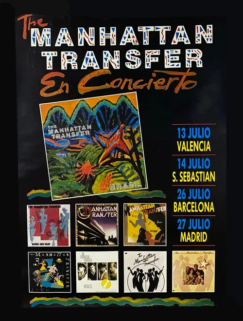 The Manhattan Transfer · Velòdrom d'Horta (Barcelona, 1989) постер
