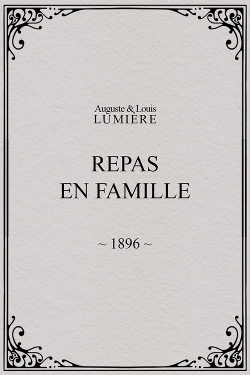 Repas en famille постер
