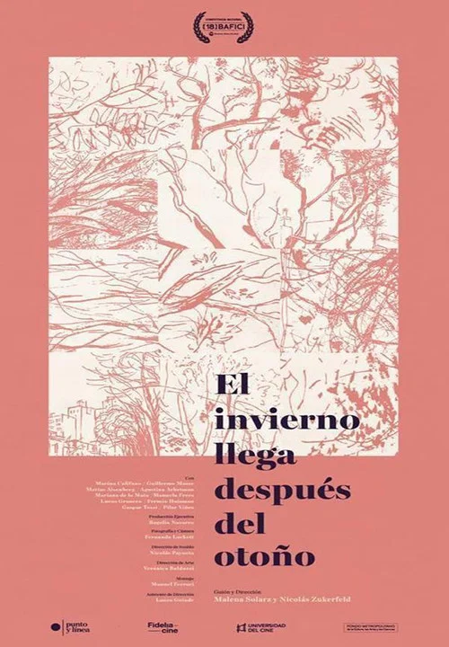El invierno llega después del otoño постер