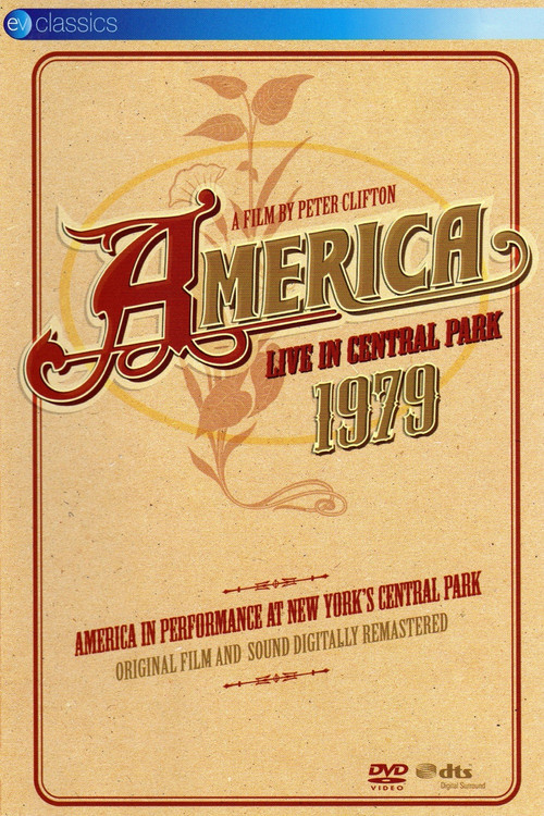 America - Live in Central Park 1979 постер