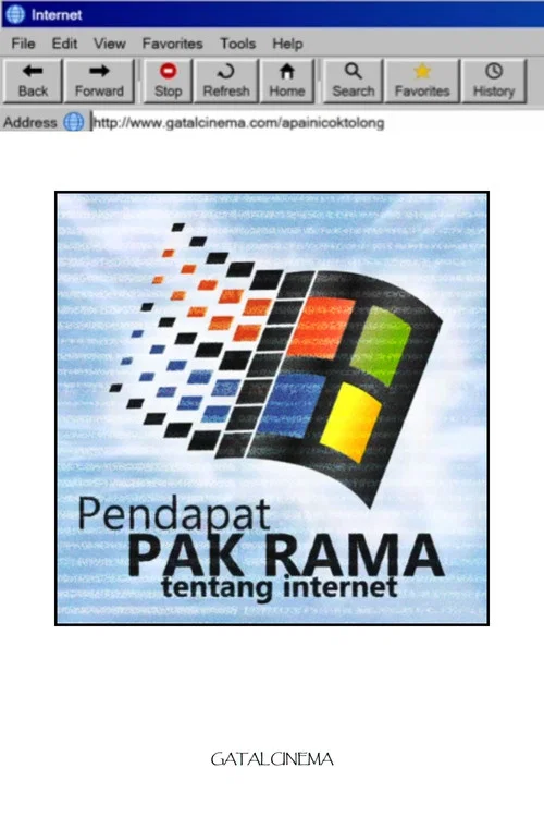 Pendapat Pak Rama tentang internet постер