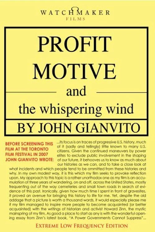 Profit Motive and the Whispering Wind постер