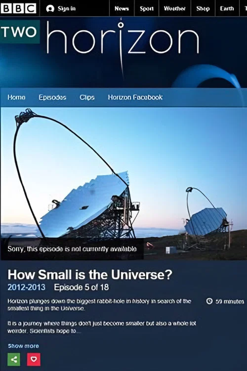 Horizon: How Small Is the Universe? постер