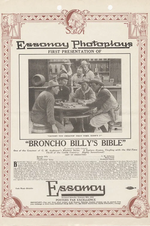 Broncho Billy's Bible постер
