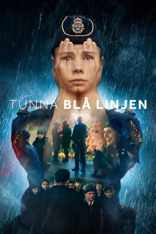 Tunna blå linjen постер