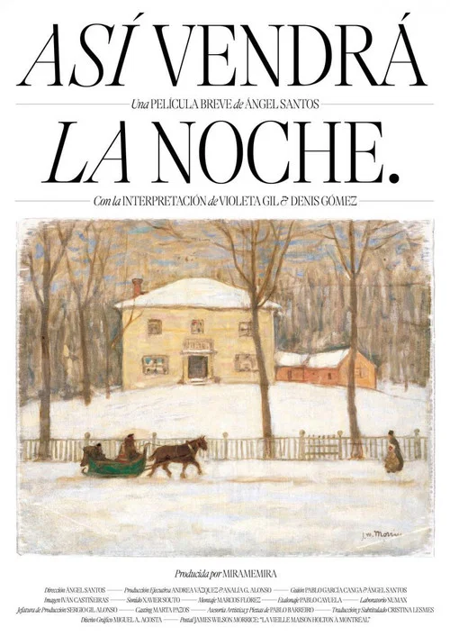 Así vendrá la noche постер