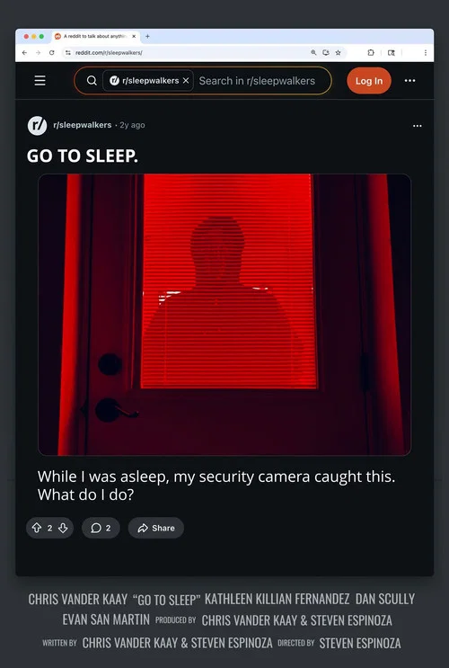 Go to Sleep постер