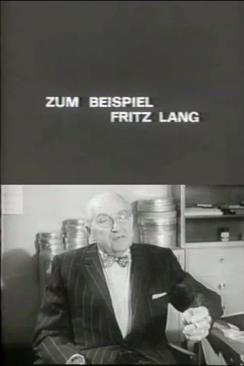 Zum Beispiel: Fritz Lang постер