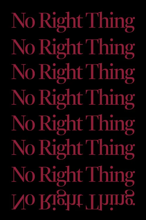 No Right Thing постер