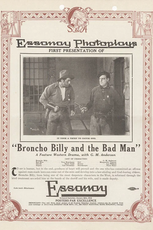 Broncho Billy and the Bad Man постер