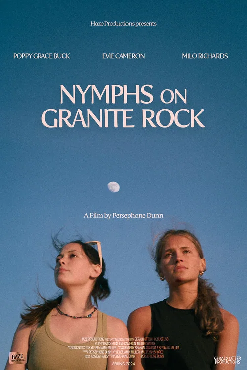 Nymphs on Granite Rock постер