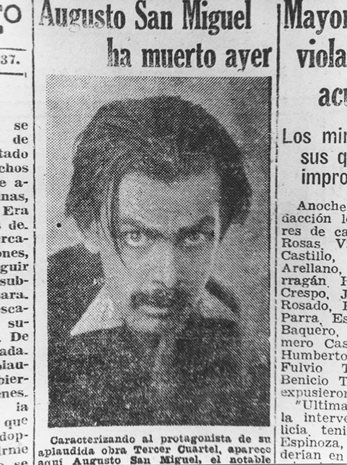 Augusto San Miguel Ha Muerto Ayer постер