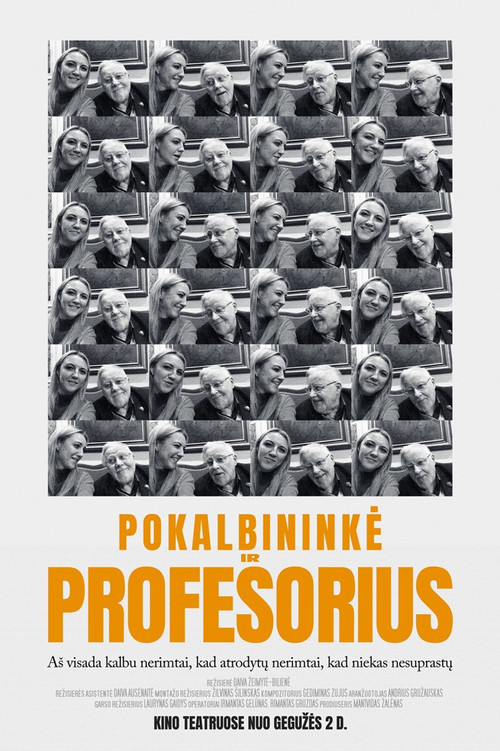 Pokalbininkė ir profesorius постер
