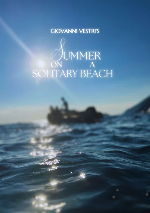 Summer on a solitary beach постер