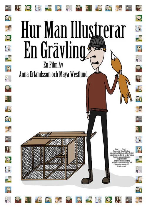 Hur man illustrerar en grävling постер
