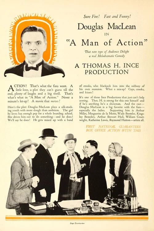 A Man of Action постер
