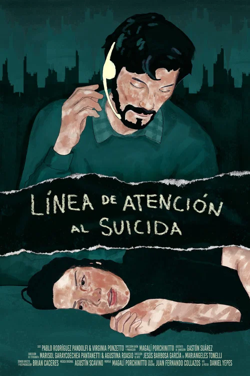 Línea de atención al suicida постер