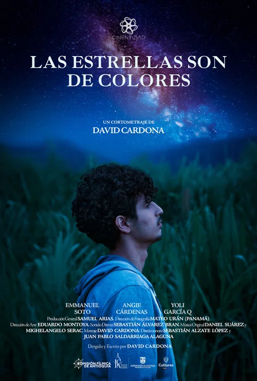 Las estrellas son de colores постер