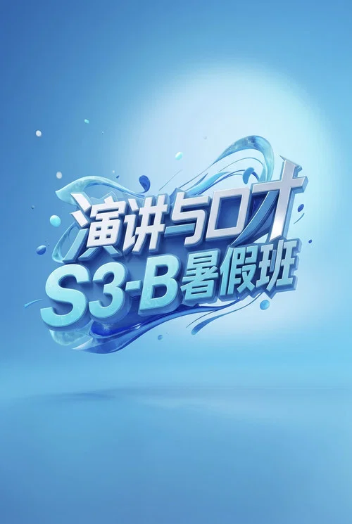 演讲与口才 S3-B暑假班 постер