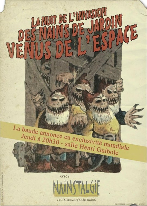 La nuit de l'invasion des nains de jardin venus de l'espace постер